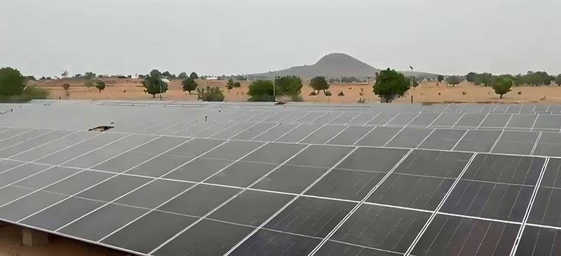 아프리카 1.6MW 태양광 설치 프로젝트 성공적으로 수행​