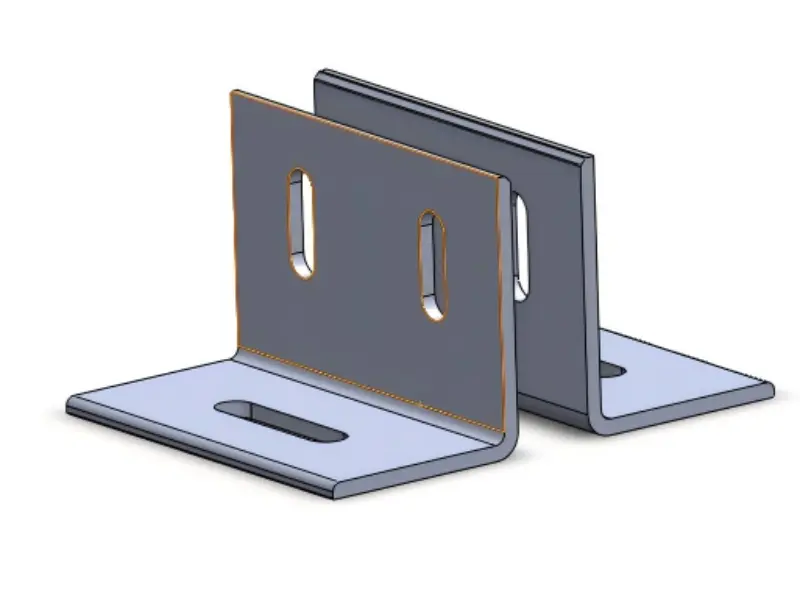 이중 구멍 강철 태양광 베이스