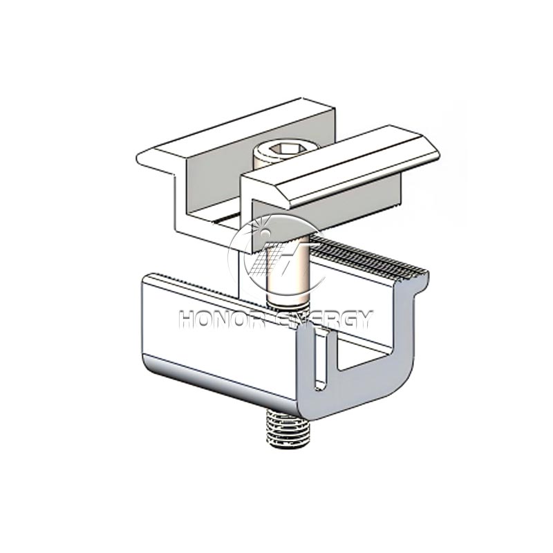 드릴 없음 솔라 미드 클램프